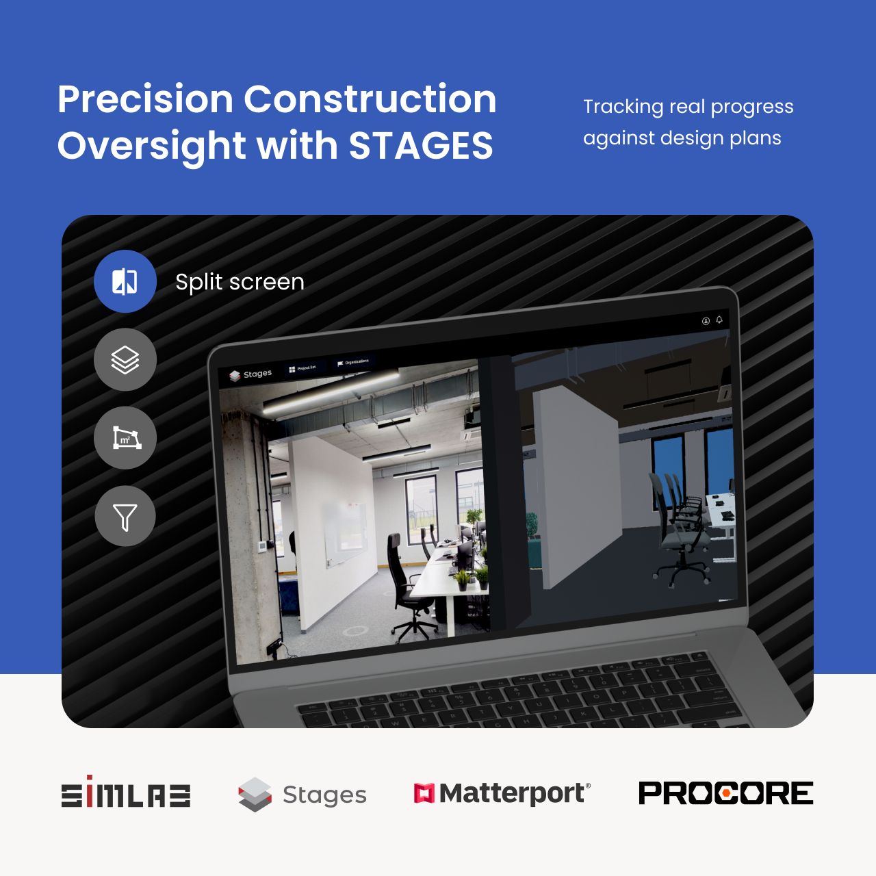 Advanced Construction Monitoring with STAGES - Real-Time BIM vs Reality Comparison