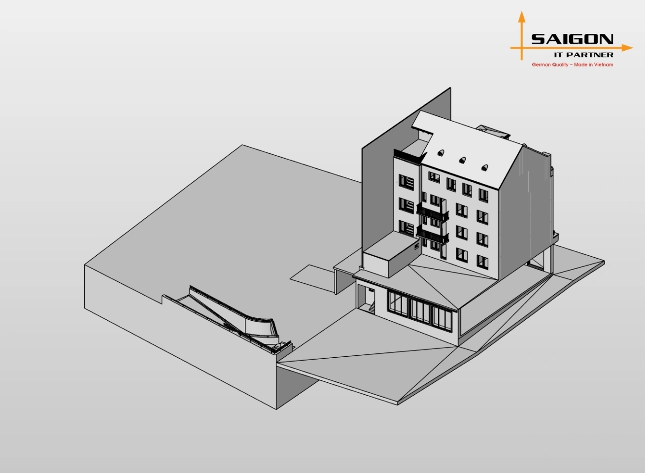 Commercial and residential building 1