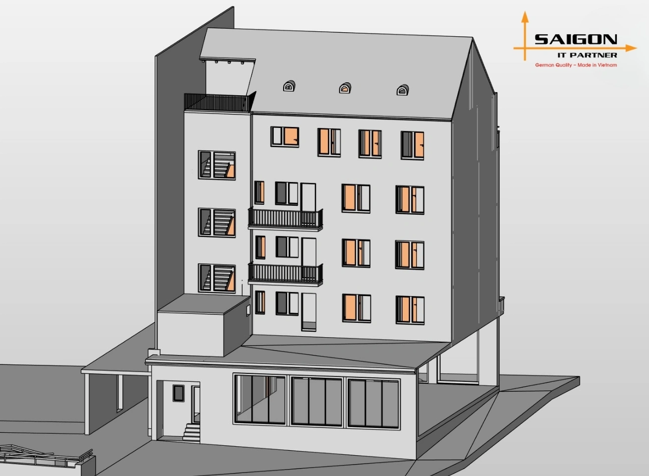 Commercial and residential building 2
